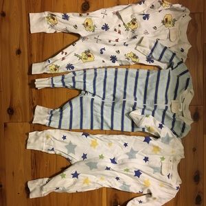 Toddler Boys 9mo Hanna Andersson PJ lot
